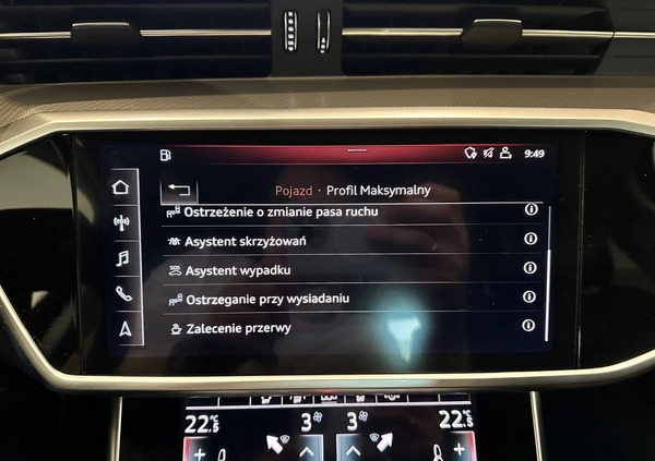 Audi A6 cena 164900 przebieg: 110113, rok produkcji 2018 z Lubliniec małe 466